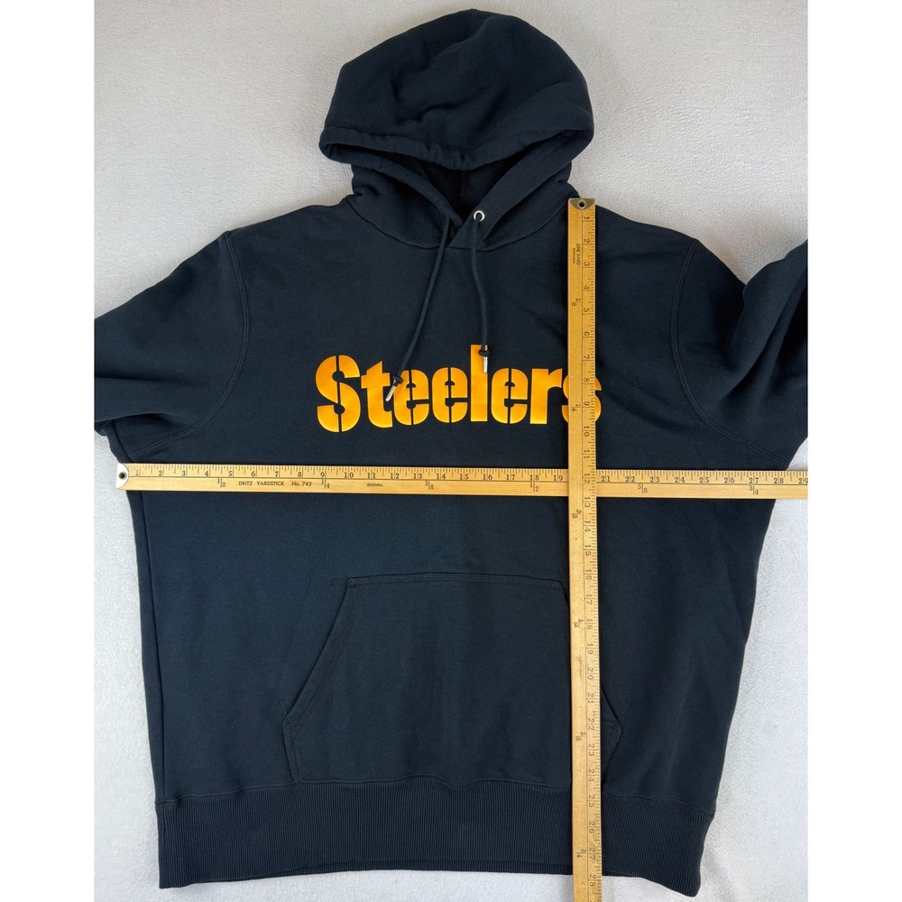 Nike Pittsburgh Steelers Hoodie Mens XXL Black Gold NFL Team Apparel 468541-010 - Picture 2 of 6